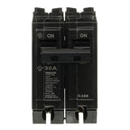 ABB Q-Line® THQL2130 Q Line 30A Double-Pole Circuit Breaker • 10kAIC, 120/240V, 30 Amp • Two-Pole Load Center Circuit Breaker • Non-Interchangeable Thermal Magnetic Trip