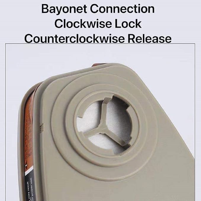 6001 Filter Cartridges for Respirator, Dust-Proof, Organic Vapor, Pollen and Chemical Cartridges, Compatible with 6200, 6800, 7502, FF402 Respirator 20PCS(10Pack) Brown