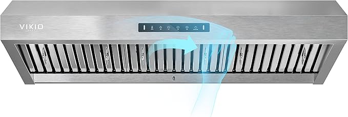 42 inch Range Hood,900 CFM Powerful Vent Hood,Under Cabinet Range Hood with 1.5 Sones Quiet, Gesture Control+Delay Shutdown,Stainless Steel Hood Vents for Kitchen,Dishwasher-Safe Filters