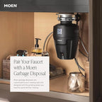 Moen Essie Chrome One-Handle High Arc Pre-Rinse Spring Pulldown Kitchen Faucet with Power Clean, 87814