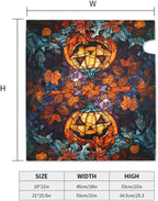 Giwawa Scary Halloween Mailbox Cover - Spooky Pumpkin Stained Glass Autumn Fall Design - Large Magnetic Oversized 25.5 x 21