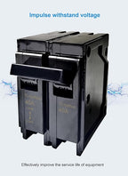 Q240 40-Amp Double Pole Type QP Circuit Breaker Plug-in Mount Standard MCB Thermal Magnetic Protection, 10KA 120/240V, Compatible with Siemens PL and ES Series Load Centers(2P 40A)