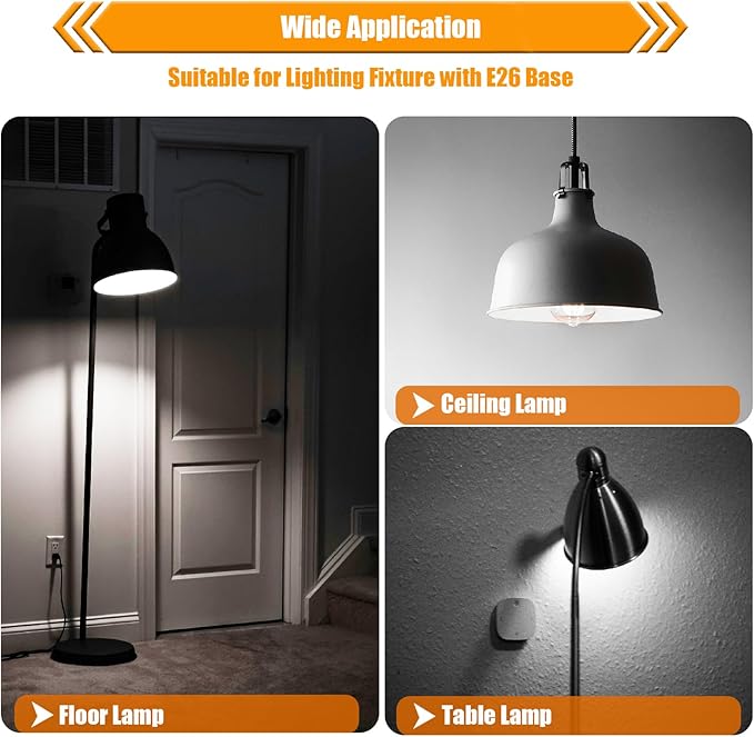 16 Pack LED Edison Bulbs 40W Equivalent, 4 Watt LED Filament Bulb, 5000K Daylight ST19 Light Bulb, 450LM E26 Vintage Bulbs for Ceiling Light Fixtures, Non-dim