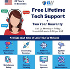 GW Security 8 Channel 4K NVR 5MP POE Audio & Video Security Camera System - (8) 5MP 1920P Waterproof Bullet Cameras,Built in Microphone, AI Human & Vehicle Detection, Pre-Installed 2TB Hard Drive