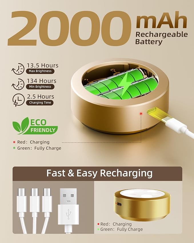 EZVALO Picture Lights for Wall, 2000mAh Rechargeable Battery Magnetic Poster Lights with 3 Color Temps & 12 RGB, Remote Dimmable Timer Painting Light, Wall Decor Light for Art Display, Frame (6 Pack)