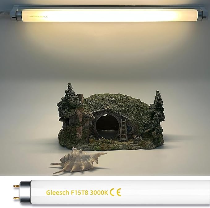 15W 18" T8 Fluorescent Linear Tube Bulb F15T8/WW Warm White Light 3000K Medium Bi-Pin G13 Base 12 Pack