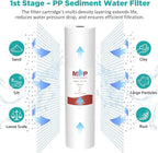 SimPure 3-Stage 20" x 4.5" Sediment Carbon and KDF Whole House Water Filter Set Replacement, 5 Micron Filters for DB20P-3KDF, DB20P and 20-in Filter Housings