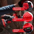 Upgrade 2-Pack 6.0Ah Batteries Replacement for Craftsman 20V Battery Compatible with Craftsman CMCB205 CMCB204 CMCB206 CMCB202 CMCB201 20V Cordless Power Tools