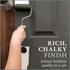 AMY HOWARD AT HOME Chalk-Based One Step Paint for Furniture, Cabinetry, Decor, Finish, and More | No Stripping, Sanding, or Priming | Dark Base | 16 Ounce | Graphite