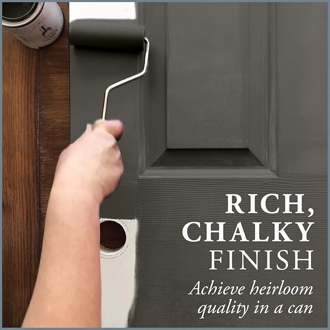 AMY HOWARD AT HOME Chalk-Based One Step Paint for Furniture, Cabinetry, Decor, Finish, and More | No Stripping, Sanding, or Priming | Dark Base | 16 Ounce | Graphite