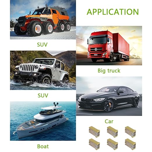 60A 32V Mini Slotted Automotive MCASE Shaped Cartridge Fuse Kit(Pack of 6pcs,60A)