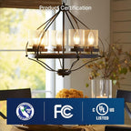 FLSNT 60W Equivalent LED Chandelier Light Bulbs, Dimmable LED B11 E26 Candelabra Base Bulbs, 3500K Natural White, 550LM, 6 Pack UL,CA65 Listed.