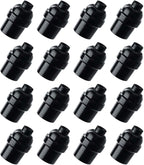 E26 E27 Light Socket,16-Pack Black Edison Retro Pendant lamp Holder, E26 E27 Plastic Standard Screw-in Socket Maximum Wattage 250W Heat Resistant Up to 200℃ Fire Resistant
