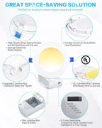 Ensenior 6 Pack 6 Inch LED Recessed Light, Dimmable, 2700K-5000K 5CCT, 1050LM High Brightness, 12W 120V, Damp Rated, Ultra-Thin Canless Wafer Ceiling Light - ETL & FCC & IC