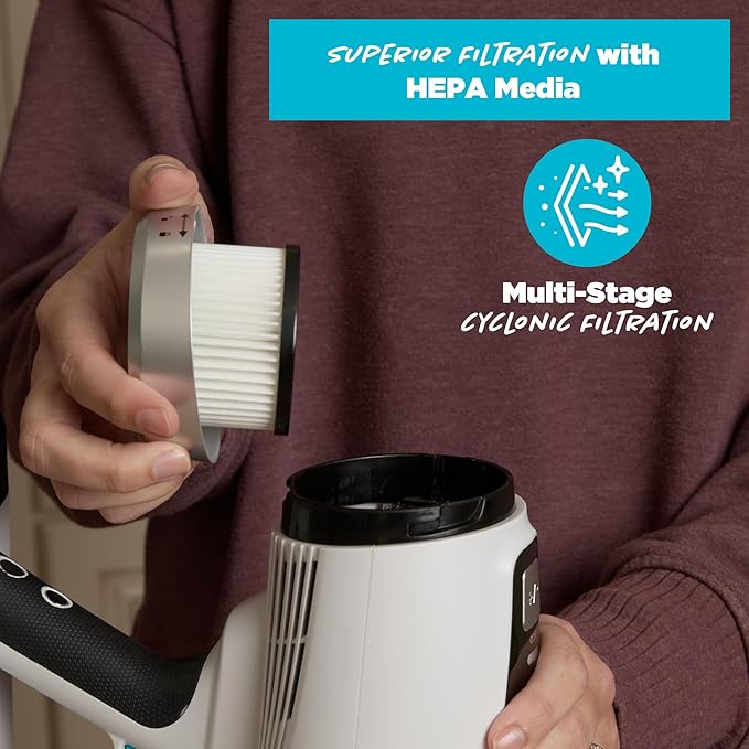 Simplicity Vacuums S67 Pet Bundle, Cordless Stick Vacuum Cleaner and Motorized Pets Upholstery Tool, Tackle Dog Hair and More on Hard Floor, Rugs, Couch, and Stairs, 3 Speed Power, Light Weight Vacuum