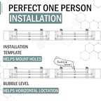 4-Pack 2x4ft Garage Shelving Wall Mounted, 4 ShelfTotal 16 ft(L) Garage Wall Storage, Heavy-Duty Storage Shelves, perfect for holding storage bins, boxes, sporting goods, tools, and more. Space-Saving