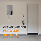 18kW Tankless Water Heater Electric 240V WINTEMP, On Demand Instant Hot Water Heater, Up to 4.3 GPM, with LED Temperature Display, Whole House Hot Water Supply, WiFi Control, ETL Certified