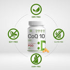 DEAL SUPPLEMENT CoQ10 200mg & PQQ 200mcg, 240 Veggie Capsules – 2 in 1 Coenzyme Q10 Supplement for Better Absorption – Antioxidant Support for Energy, Brain, & Heart Health – Non-GMO
