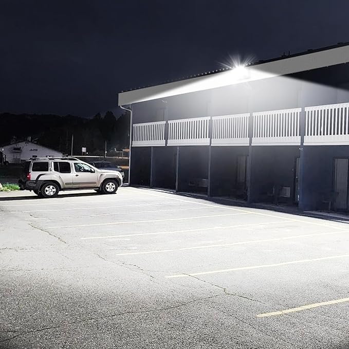Modern Sleek Flood Lights Outdoor 120W, 14200LM 5000K Waterproof LED Security Lighting, 360° Rotatable Commercial Wall Pack for Yard, Car Lot, Building