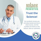 Solace Probiotics Liquid Formula for Adults and Kids - Concentrated Blend for Digestive Health and Immunity, Clinically Researched, Easy Syringe Application, Hypoallergenic - 15mL