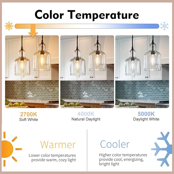 8 - Pack Dimmable Vintage LED Edison Bulbs, E26 LED Bulb 60 Watt Equivalent, Warm White 2700K, ST19/ST58 Antique Spiral Filament Decorative Light Bulb.