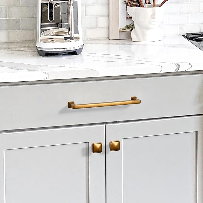 10 Pack 7.5"(192mm) Vintage Antique Brass Cabinet Pulls Kitchen Cabinet Handles Drawer Pulls Cupboard Hardware for Cabinets CK0078