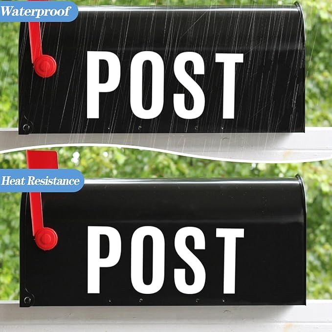 220 PCS Letter Stickers Big Font Mailbox Numbers and Letters Self Adhesive Vinyl Waterproof Alphabet Number Stickers for Bulletin Board Mailbox House Address,Cars,Poster,Business Decor(6 Inch,White)