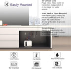 Electric Hot Water Heater 110/120V Small Compact Tank,Rv Tr 2.5-3.0 Gallon Trailer 1440-1500W Kitchen Instant Under Sink Counter Cupboard, Food Truck 2 PCs 16” Long 1/2”FIP Stainless Steel Hose 11L