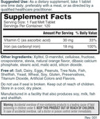 Nature's Lab Iron Plus Vitamin C Fast Melt Tablets - Gentle on the Stomach Carbonyl Iron, High Absorption for Healthy Red Blood Cells* - 120 Tablets