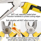 DOWELL Needle Nose Pliers Long Nose Pliers 8 Inch with Wire Cutter for Jewelry Nickel Chromium Steel Construction And Professional Handle