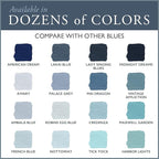 AMY HOWARD AT HOME Chalk-Based One Step Paint for Furniture, Cabinetry, Decor, Finish, and More | No Stripping, Sanding, or Priming | Ultra-Light Base | 16 Ounce | Ambala Blue