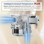 85000 BTU Natural Gas Tankless Water Heater, Max 3.6 GPM, Intelligent Constant Indoor Gas On Demand Water Heater with Freeze Protection, 3/4" NPT, for 2-3 Water Points