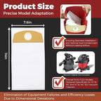 6-Pack Wet/Dry Dust Bags for FLEX 24V Brushless Wet/Dry Vacuum | Filter Bags Compatible with FLEX VC 6L MC & VC 6L MC 18.0 | Vacuum Cleaner Replacement Bags 487287