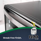 RMR Stainless Steel Cleaner and Polish - Protects Appliances from Fingerprints, Heavy-Duty Scratch and Streak-Free Formula for Refrigerator, Dishwasher, Oven, Grill, 30-Ounce Bottle