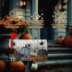 Halloween Magnetic Mailbox Covers Overszied Fall Pumpkin Spiders Mailbox Cover Large Size Spooky Halloween Mail Box Post Cover 25.5 X 21 Inch Seasonal Decor for Outdoor Garden Yard