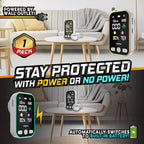 MARCALA 2026 1-Pack Travel Carbon Monoxide Detector | Carbon Monoxide Detectors Portable | Carbon Monoxide and Gas Detectors | Wall Plug-in & Battery for Power Outage | Temp, Humidity, Gas & CO Alarm!