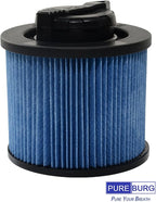 PUREBURG DXVC4002 Cartridge Filter Compatible with DEWALT DXV04T DXV05P DXV05S DXV08S DXV06G 4 Gallon Wet & Dry Shop Vacuum,2-Pack HEPA WASHABLE Dust Clean