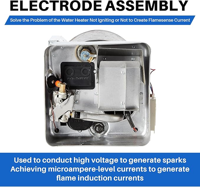 232258 RV Water Heater 2-Prong Electrode Assembly for Suburban water heaters SW Series SW-4/6/10/12/16-D/DE/DEC/DEL/DELC/DEM/DRA/DERA/DFA/DEFA DSI Electrode Probe Igniter