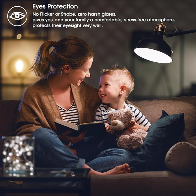 Vintage LED Edison Bulbs, 6W, Equivalent 60W, Dimmable, High Brightness Warm White 2700K, ST58 Antique LED Filament Bulbs with 90+ CRI, E26 Standard Base Light Bulbs, Clear Glass, Pack of 4