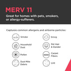 Frigidaire PureAir® 16x25x1 MERV 11 Prem Allergen Electrostatic Pleated Air Conditioner HVAC AC Furnace Filters - 6 Pack (exact dimensions 15.81 X 24.81 X 0.81)