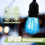 30-Pack Orange Purple String Light Bulbs, S14 LED Replacement Bulbs for Outdoor String Lights, Patio Light Bulbs, 1W E26 Base for Halloween Christmas,Holiday Lighting,Home Decor (Orange + Purple)