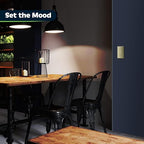 TOPGREENER in Wall Slide Dimmer Switch, for 150W Dimmable LED, 600W Incandescent/Halogen, Single Pole or 3 Way, 120V 60Hz, No Neutral Wire Required, UL Listed, TGDMDS-120-I, Ivory