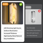 14.17in Alabaster Wall Sconces, Natural Marble Wall Light Set of Two, Modern LED Alabaster Sconces for Living Room Indoor Wall Lamps for Dining Room Stairs Bedroom,Black