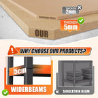 72" H*36'' Garage Shelving Storage Shelves,2500lbs Heavy Duty Shelving, Adjustable Garage Shelves, Easy to Install Metal Shelf Wood Shelving Unit, Storage Shelf for Basement Warehouse