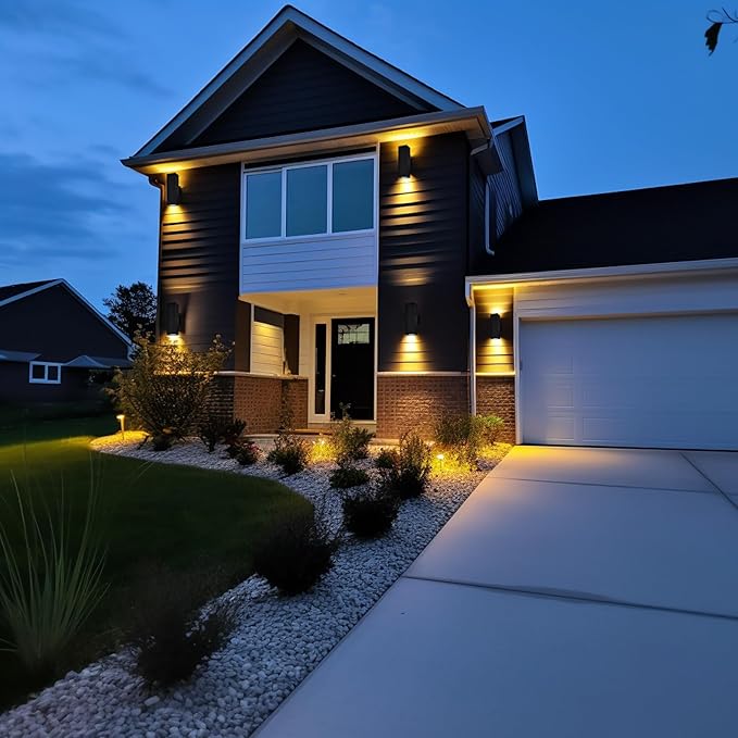 Dusk to Dawn Outdoor Wall Light,Patio Wall Light Fixture, Oil Bronze Porch Lights Outdoor Wall, Anti Rust Waterproof Outside Wall Sconces for Garage, Balcony, Entrance - ETL