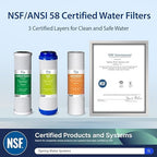 iSpring RCC1D Tankless RO/DI System, 5 Stage De-ionization Reverse Osmosis Water Filter System, 150 GPD Tankless RO Water Filter System for Aquarium with DI Water Filter