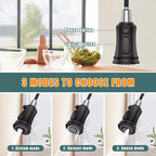 Kitchen Faucet with Pull Down Sprayer, Hurran Commercial Stainless Steel Kithcen Faucets, Single Handle Spring Faucets for Kitchen Sink, Sink Faucet for Farmhouse Wet Bar or RV, Matte Black