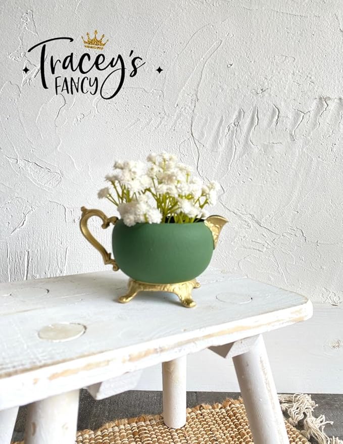 Dixie Belle Paint Company Chalk Finish Furniture Paint - English Ivy (32oz) - Matte Muted Green Chic Chalk Mineral DIY Furniture Paint