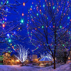 25 Pack C9 LED Replacement Christmas Light Bulbs, E17 Base Led Bulb Outdoor Christmas Lights, Waterproof Commercial Grade Holiday Decoration Replacement Bulbs for String Lights (Blue)