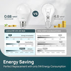 Linkind A19 LED Light Bulbs Dimmable, 40W Equivalent, E26 Base, 5000K Daylight, 5W 480 Lumens 120V, UL Listed FCC Certified, LED Lights for Bedroom Living Room Home Office, 6 Packs